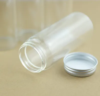 Zdjęcie produktu dla Zestaw 6 szklanych butelek z zakrętkami, idealnych do projektów DIY i rękodzieła