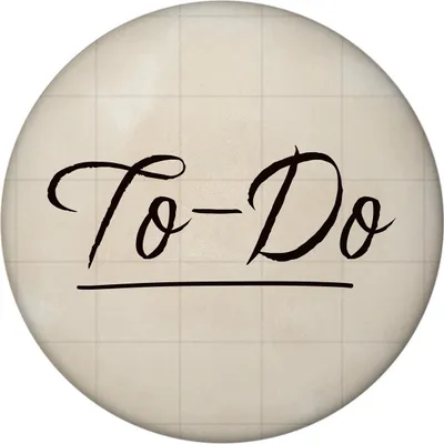 Produktbild von To-Do Magnet rund zum Befestigen von Zetteln