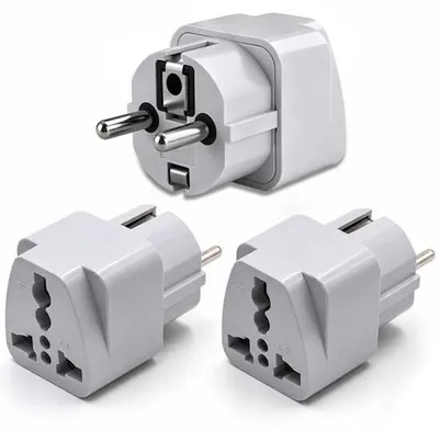 Productafbeelding van Universele reisadapter, 3 stuks, 10 A/250 V, 500 W
