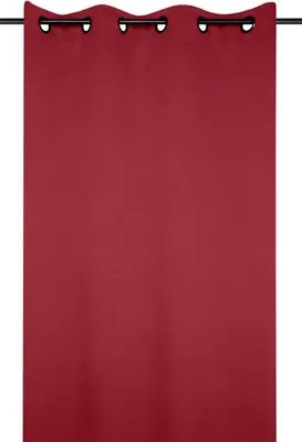 Immagine prodotto di Tenda decorativa "BLACKOUT" oscurante con anelli NOTTINO rosso 135x250 cm (prezzo per 1 pezzo) Francia