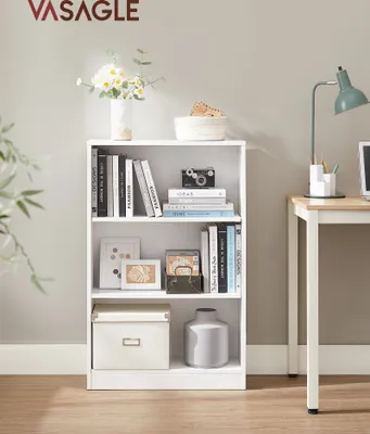 Produktbild von VASAGLE Bücherregal, Standregal, freistehend, mit 3 Fächern, höhenverstellbare Ablagen
