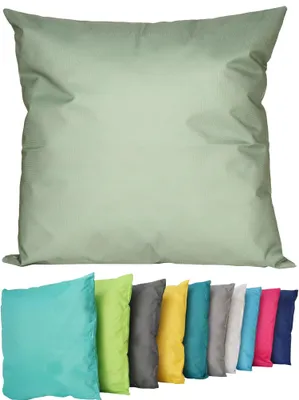 Produktbild von Outdoor Lounge Kissen 45x45cm Dekokissen Inkl. Füllung Wasserfest Sitzkissen Garten Stuhl Lotus Effekt , Farbe:Oliv