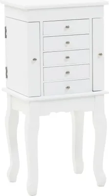 Produktbild von vidaXL Schmuckschrank Weiß