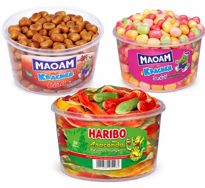 Produktbild von Anaconda Maoam Frucht Cola Kracher Fruchtgummis 3x1,2 kg – Haribo
