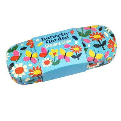 Produktbild von Brillenetui Butterfly Garden Schmetterling-Motiv Hartschale ca. 15 x 5,5 x 3,5 cm