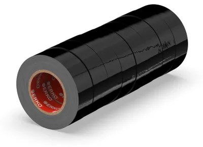 Productafbeelding van PVC Isolatietape 19mm x 20m, 8stuks, Zwart
