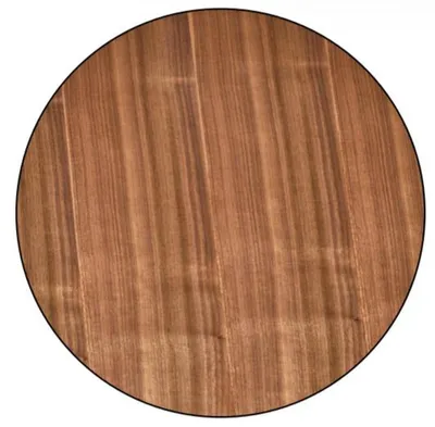 Image de Table basse ronde, en bois, design moderne, élégante, de style contemporain, couleur marron, idéale pour le salon