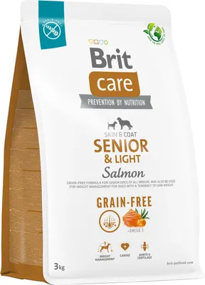 Produktbild von Brit Care Grain-Free Senior Salmon & Potato 3kg - Trockenfutter für Hund
