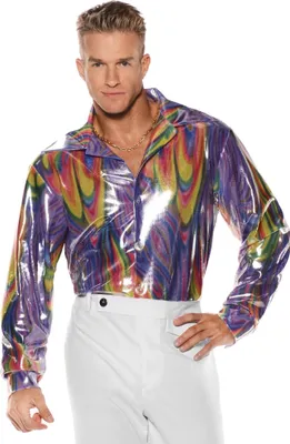 Produktbild von Disco Hemd Herren - für Karneval Faschingskostüme Größe: M-L