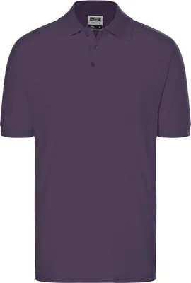 Produktbild von James & Nicholson Poloshirt Classic aubergine Größe L