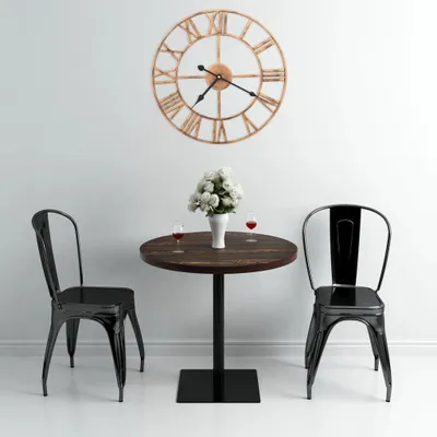 Image de vidaXL Horloge murale métal 40 cm Golden