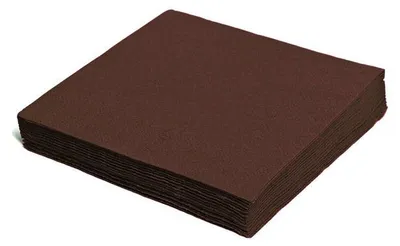 Produktbild von 100x Servietten 33 x 33 cm 1/4 -Falz 2-lagig braun