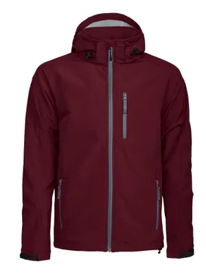 Produktbild von Softshell-Jacke Dad Tulsa winddicht wasserabweisend mit abnehmbarer Kapuze und verschließbaren Taschen