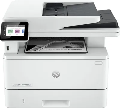 Immagine prodotto di Stampante multifunzione HP LaserJet Pro 4102fdn in bianco e nero, solo Ethernet; copiatrice, scanner
