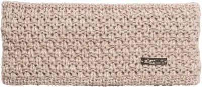 Eisglut Strickstirnband Linnl mit Fleece-Innenband  in beige