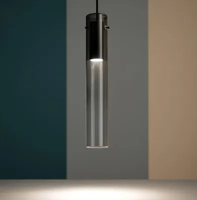 Produktbild von Ideal Lux 345512 FLAM SP Pendelleuchte D60mm LED 10W 900/420lm 3000K Rauchglas