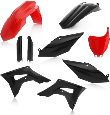 Productafbeelding van ACERBIS Kunststofset, 9-delig, rood/zwart, voor HONDA CRF R