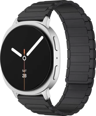 Produktbild von Strap-it Silikonarmband mit Magnetschließe - passend für Samsung Galaxy Watch 8 - 40mm / Galaxy Watch 8 - 44mm / Galaxy Watch 8 Classic (schwarz)