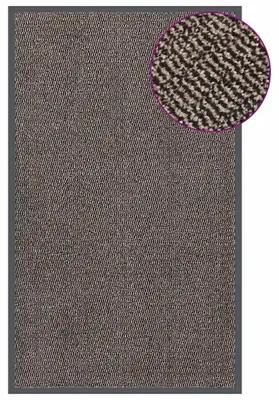 Produktbild von Rutschfeste Fußmatte aus Polypropylen, Dunkelbraun, 90x150 cm