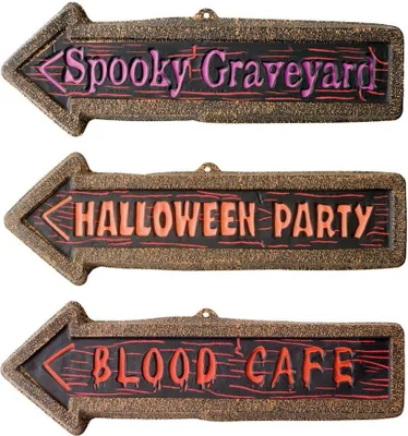 Produktbild von Party Wegweiser Set - Horror Halloween deko