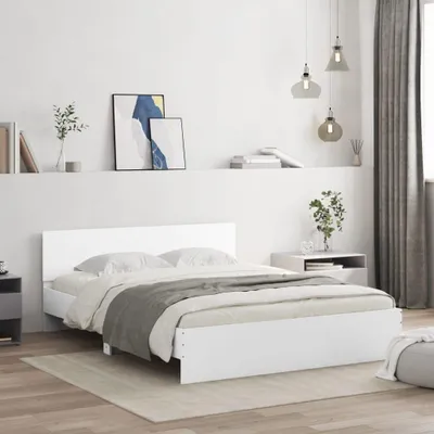 Obrázek produktu pro vidaXL Rám postele s čelem bílý 140x200 cm