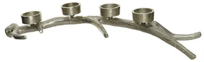 Produktbild von Kerzenhalter Teelichthalter Geweih Advent Weihnachten Aluminium L48 cm