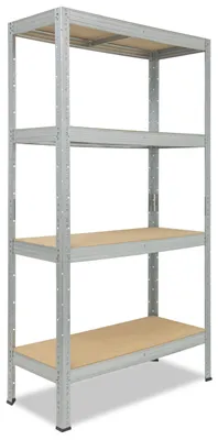 Zdjęcie produktu dla shelfplaza PRO 200x70x40 cm regał do dużych obciążeń w kolorze ocynkowany z 4 półkami i udźwigiem 200 kg na półkę