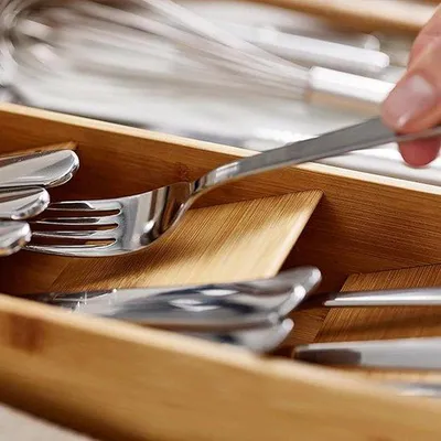 Produktbild von Küchenladesortierer mit Trennwänden, Organizer für Küchenladen
