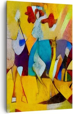 Produktbild von Bild auf Leinwand - Leinwandbild - Einteilig - Abstraktion modern - 80x120cm - Wand Bild - Wanddeko - Wandbilder - Leinwanddruck - Wanddekoration - Leinwand bilder - Wandbild - PA80x120-3455