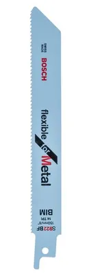 Zdjęcie produktu dla Bosch 2609256705, Brzeszczot do piły, Metale nieżelazne, Bimetaliczny, Niebieski, 13,1 cm, 15,2 cm