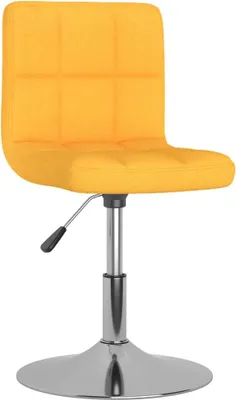 Immagine prodotto di vidaXL Sedie da pranzo 4 pz. Girevoli in tessuto giallo