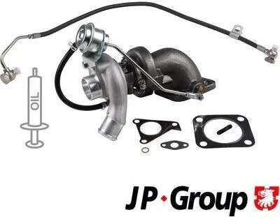 Produktbild von Turbolader JP GROUP 1517800410 für FORD Transit Mk6 Kasten (V347, V348, FA)