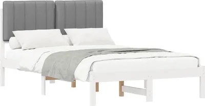Obrázok produktu pre Rám postele s čalúneným čelom Svetlosivá 120 x 190 cm