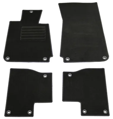 Fußmatten-Set für 3er BMW E30, 11/1982-08/1986, 4-teilig, Schwarz