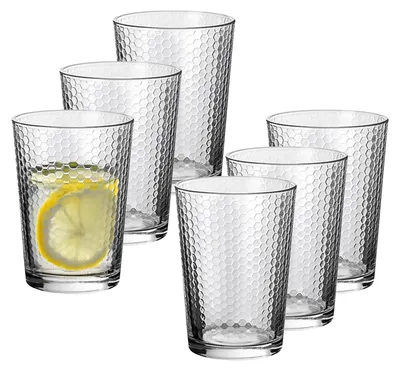 Produktbild von Alessandro Trinkglaser Nature - 6x Stuck - Glas - 500 ml - 9 x 12 cm