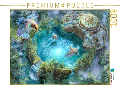 Produktbild von CALVENDO Puzzle Fantasiekreaturen am Wasser | 1000 Teile Lege-Größe 64x48cm Foto-Puzzle für glückliche Stunden