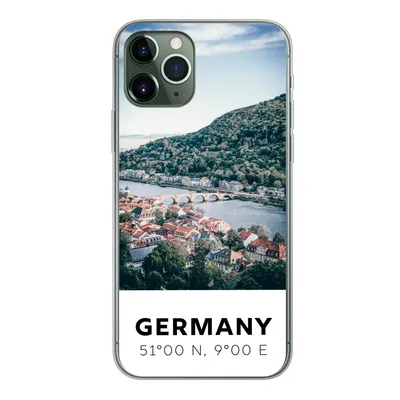 Produktbild von MuchoWow® Handyhülle Schutzhülle Hülle für iPhone 11 Pro Deutschland - Heidelberg - Sommer Silikon Softcase Handy Hülle - Handy