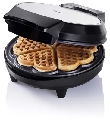 Productafbeelding van Wafelijzer hartwafels - 700 W - Zwart