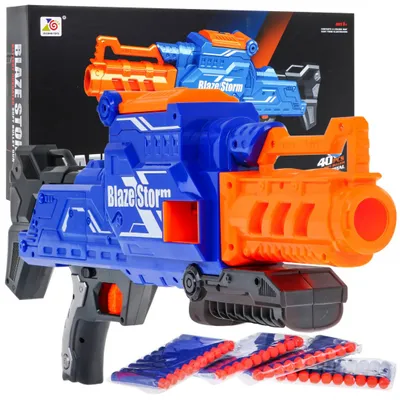 Produktbild von Automatikgewehr für Kinder ab 8 Jahren Blaze Storm + 40 lange Schaumstoffkugeln