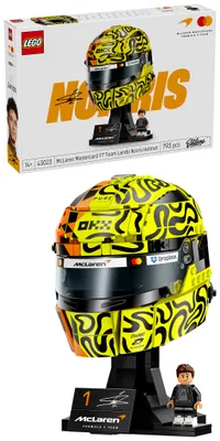 Produktbild von LEGO Editions McLaren Mastercard F1 Team Lando Norris’ Helm - F1 Fanartikel - Modellbau mit Minifigur zum Sammeln - Geschenk für Jungen ab 14 Jahren & erwachsene Motorsportfans - 43023