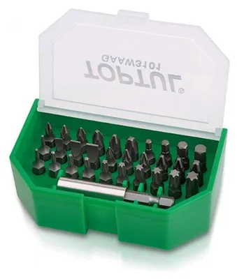 Produktbild von TOPTUL GAAW3101 Schrauberbit-Satz 31-tlg Bitset