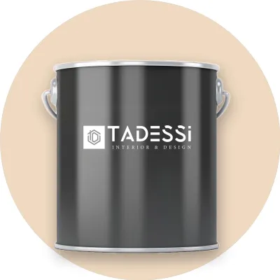 Produktbild von TADESSI Wandfarbe Beige - Beige - abwaschbare Innenfarbe matt - Dispersionsfarbe - Geruchsarm und Lösemittelfrei - 1 Liter Gebinde