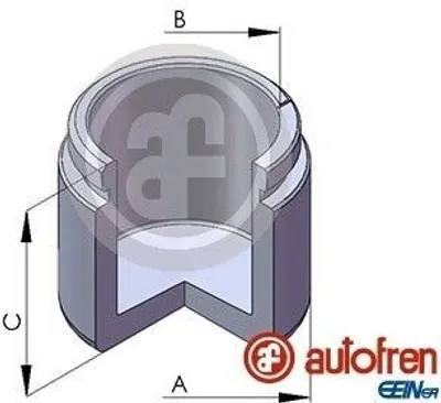 Produktbild von AUTOFREN SEINSA Bremssattel-Kolben passend für MERCEDES-BENZ C-Klasse Limousine (W202) 35mm Stahl