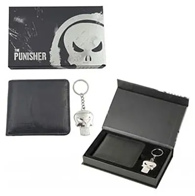 Productafbeelding van Marvel cadeauset - The Punisher (portemonnee, sleutelhanger)