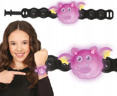 Immagine prodotto di Bracciale pipistrello Halloween Accessorio giocattolo Look scuro Divertimento festa, Colore: Multicolore