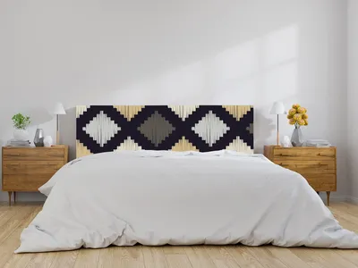 Obrázek produktu pro Dekorativní čelo postele s geometrickými tvary