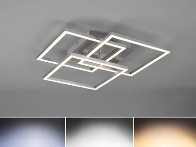 Produktbild von Reality Leuchten Deckenleuchte LED MOBILE BHT 39x10x42 cm silber