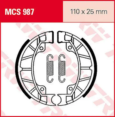 Zdjęcie produktu dla Szczęki hamulcowe kpl. TRW MCS987