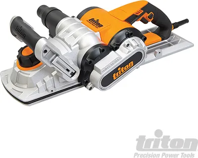 A Triton brand electric planer is shown against a white background.