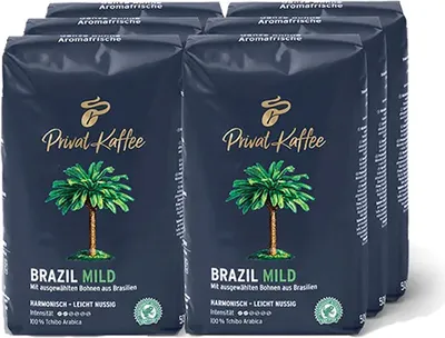 Produktbild von Tchibo - Privat Kaffee Brazil Mild Bohnen - 6x 500g